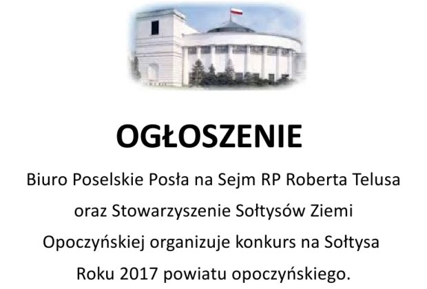 Konkurs na Sołtysa roku 2017